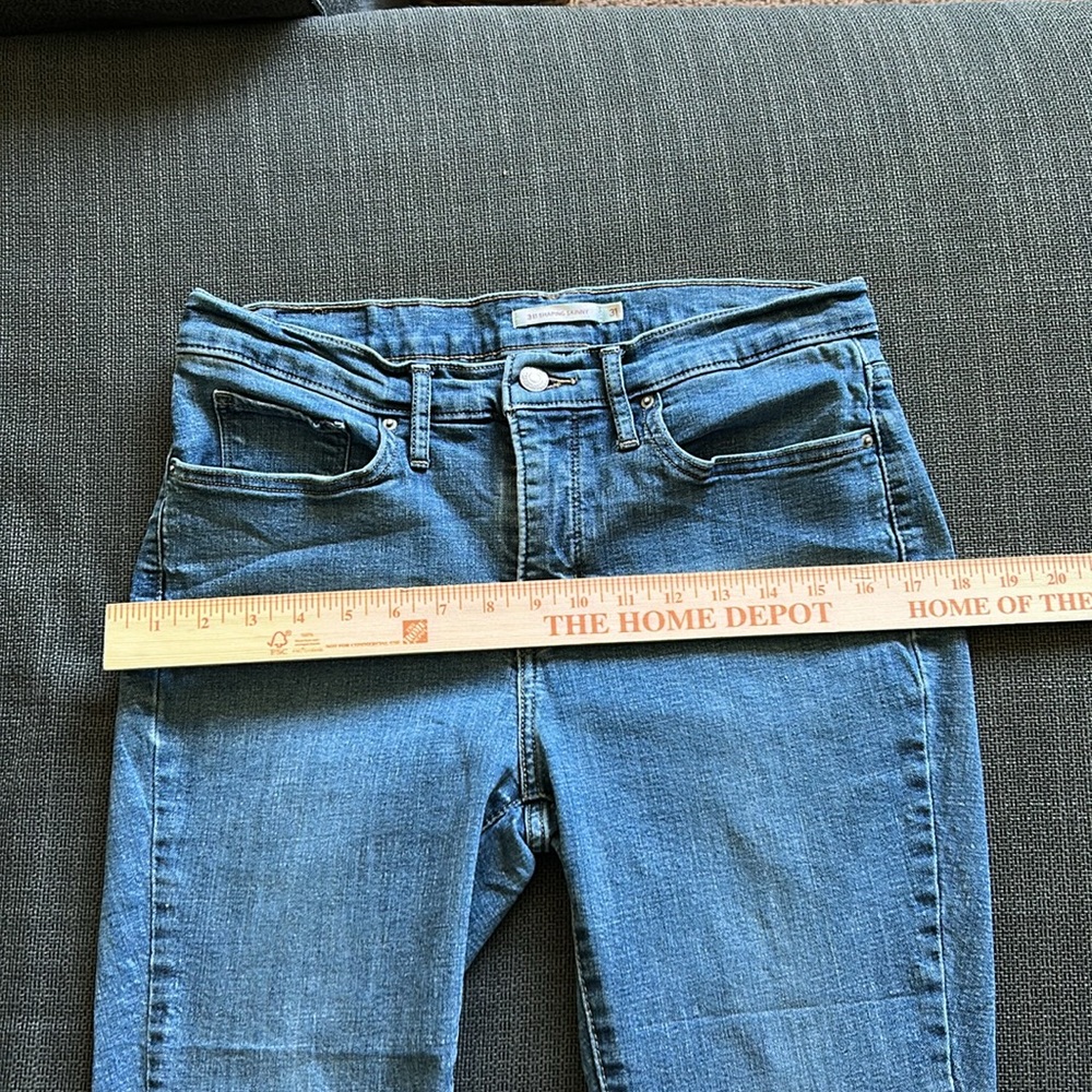 311 SHAPING SKINNY WOMEN'S JEANS Levi's Blue Denim Jeans Size 31 - Picture 5 of 12
